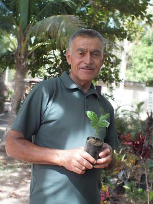 Samuela (Samu) Naboutini, landscaper and head gardener at Paradise Cove Resort in Fiji's Yasawa...