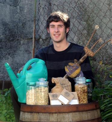Seed bank founder Bart Acres in his Northeast Valley back yard. Photos by Peter McIntosh.