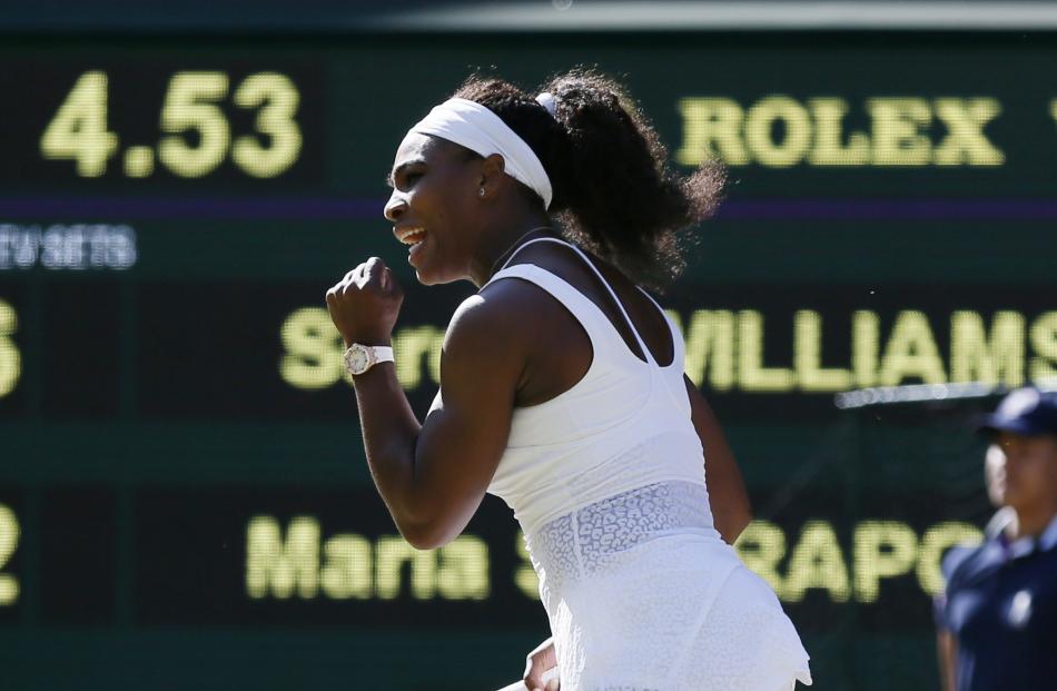 Serena Williams is through to her eighth final. Photo: Reuters