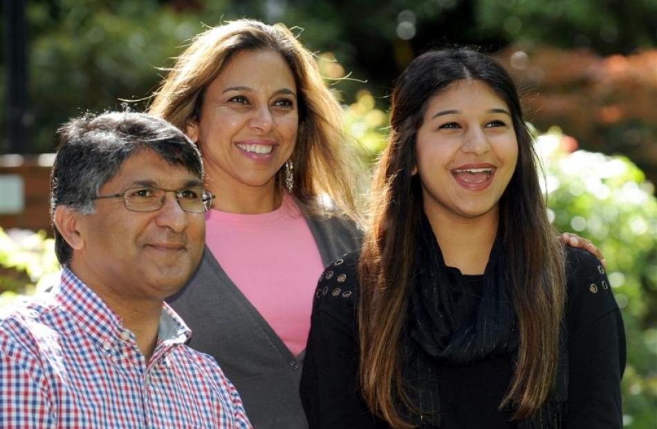 Settling their daughter Priyaanka Khatri into life at Otago University are former students Pramod...