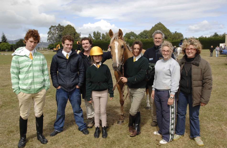 The Redwood family from Awatere, Marlborough (From left): Innes (16), Patrick (20), Vincent (20),...