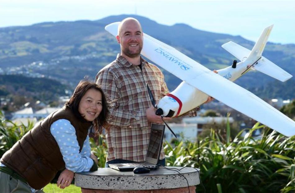 Sian and Jared Reeves, Dunedin surveyors and their unmanned aerial vehicle-driven surveying...