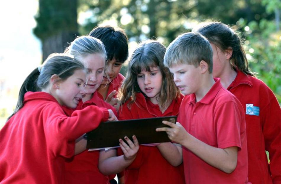 Silverstream School pupils (main pic, from left) Jessica Christie, Jayde Smith, Rikki Kerr,...