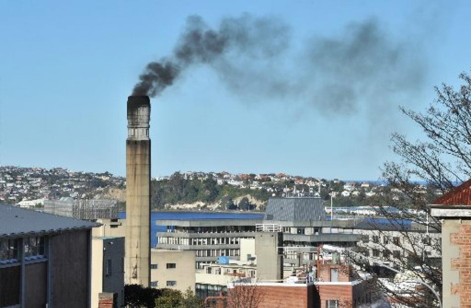 Smoke belches from the Speight's chimney before the recent installation of a new gas boiler.