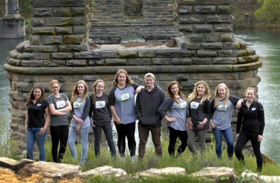 Some members of the Central Otago Sticks n' Stones anti-cyberbullying project which is featured...