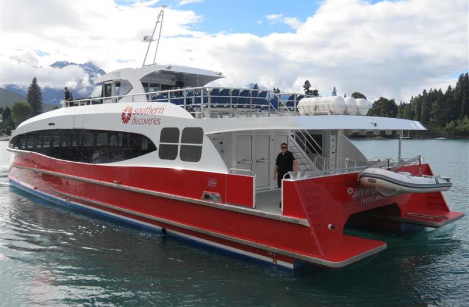 Southern Discoveries' Australian built, 150-person multi-million-dollar catamaran Spirit of...