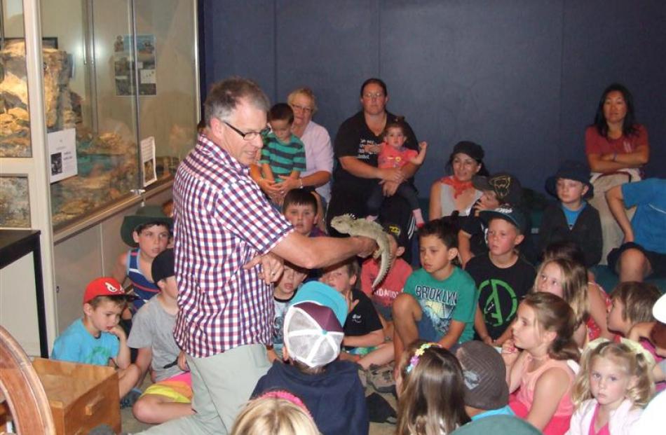 Southland Museum tuatara curator Lindsay Hazley visited the Central Stories Museum and Art...