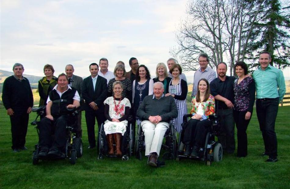 Special guests at the Team Carolyn Long Lazy Lunch (front, from left) Andrew Pickles, Catriona...