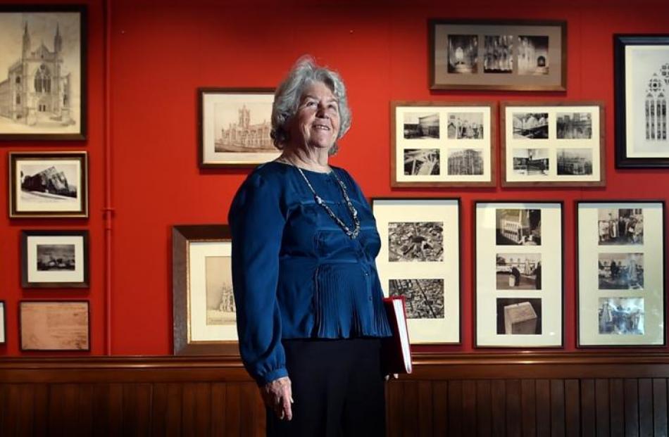 St Paul's Cathedral conservation committee chairwoman Dr Stella Cullington stands in front of...