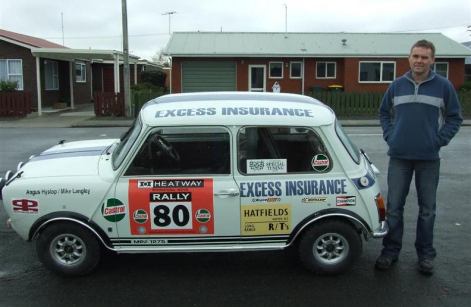Stirling man Cam Luke with his restored 1971 Austin Clubman GT which was driven by Angus Hyslop...
