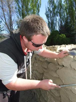 Stonemasonry student Tomas Hessell,  of Cromwell, said it was interesting to note the different...