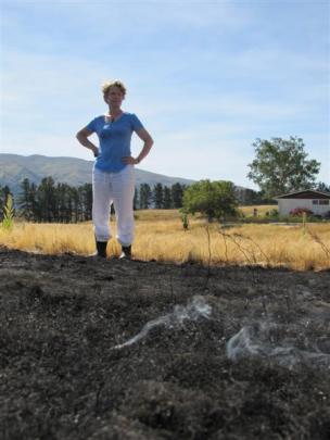 Susan Vallelunga, whose house is 60m from where the fire was stopped.
