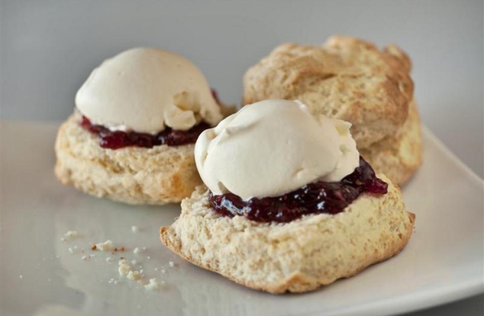 Suz's scones from Bannockburn Cafe and Store. Photos by Tim Hawkins.