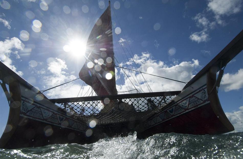 Te Matau a Maui at the Te Kumete O Te Moana Nui regatta in 2010. Photos by Chris Cameron and...