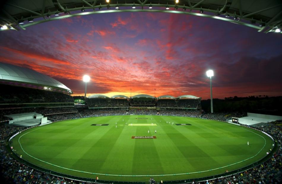 Test cricket was played under lights as the first ever day-night test match got underway on...