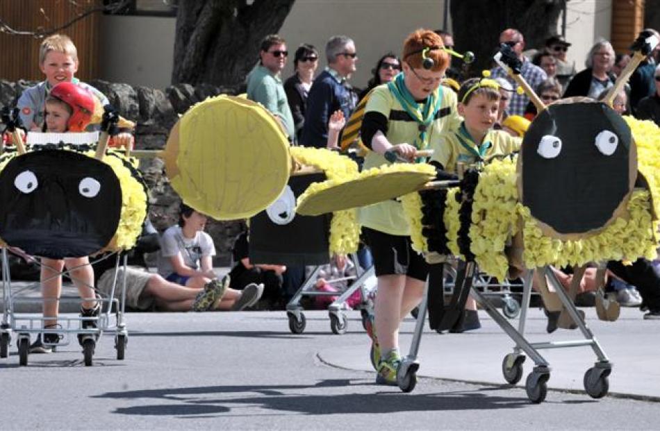 The Alexandra Scout Group's ''florrey'' bees. Photos by Craig Baxter