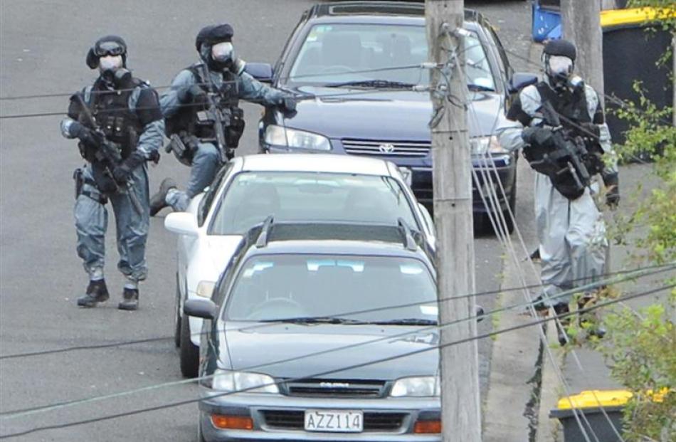 The armed offenders squad was called out when a chemical smell was detected in Northeast Valley,...