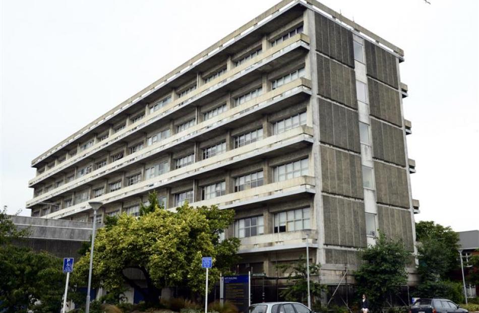 The arts building.