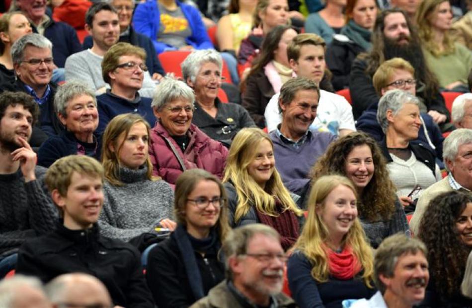 The audience yesterday. Photos by Peter McIntosh.
