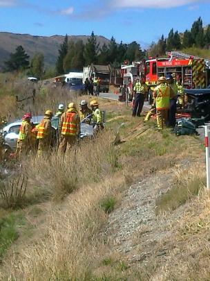 The crash scene. Photo by Christina McDonald