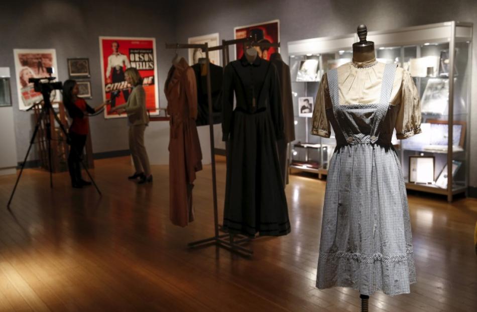 The dress Judy Garland wore in the role of Dorothy in 'The Wizard of Oz'. Photo: Reuters