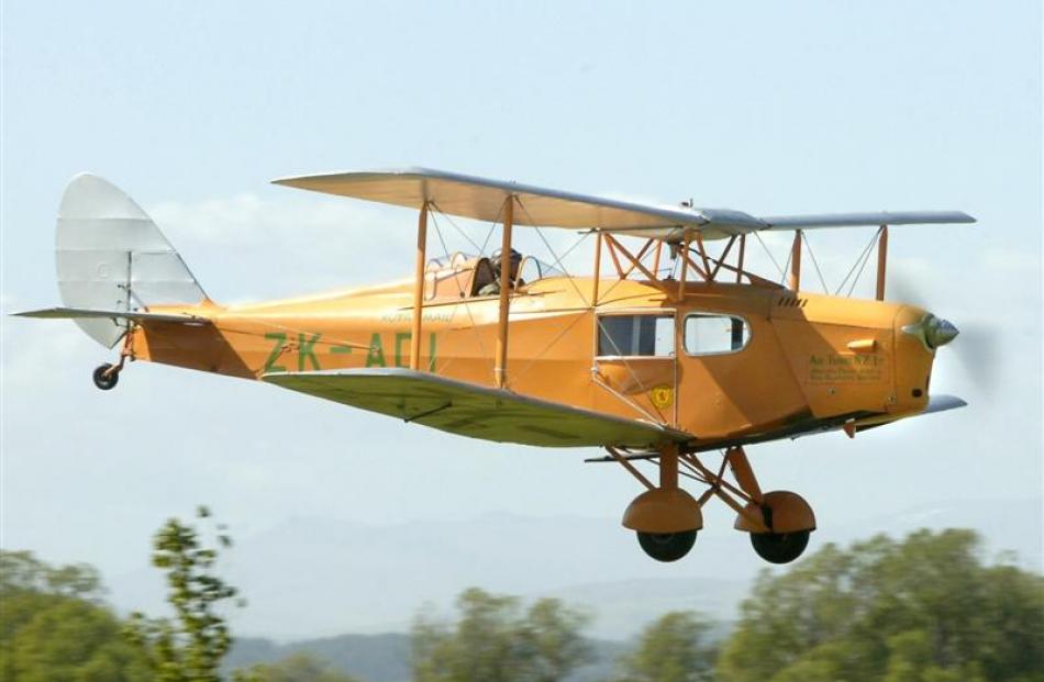 The Fox Moth owned by Colin and Maeva Smith and based at the Mandeville airfield which tomorrow...