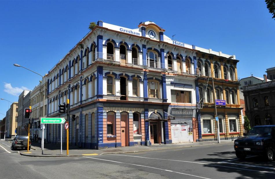 The Gresham Hotel’s distinctive painted exterior will soon be replaced by the building’s original...