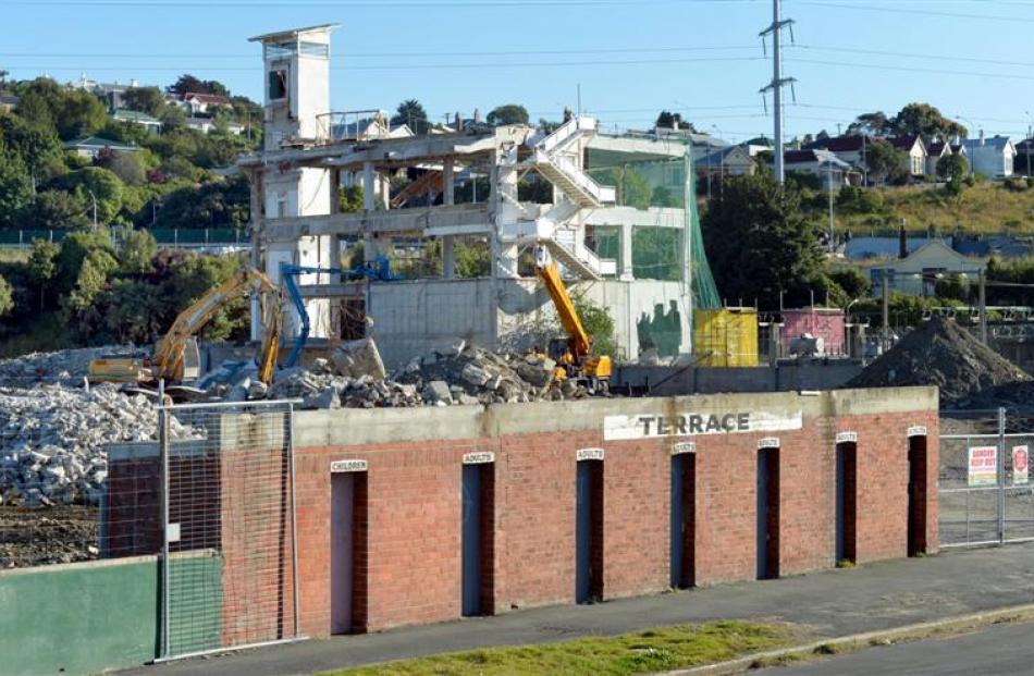 The historic turnstile building in Neville St, South Dunedin, will soon be all that is left of...