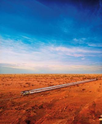 The Indian Pacific train travels across the Nullarbor Plain. Photos by Tourism Western Australia.