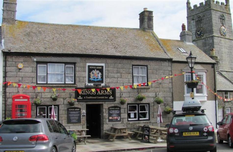 The King's Arms pub in the quaint village of St Just. Photos by Brent Edwards.