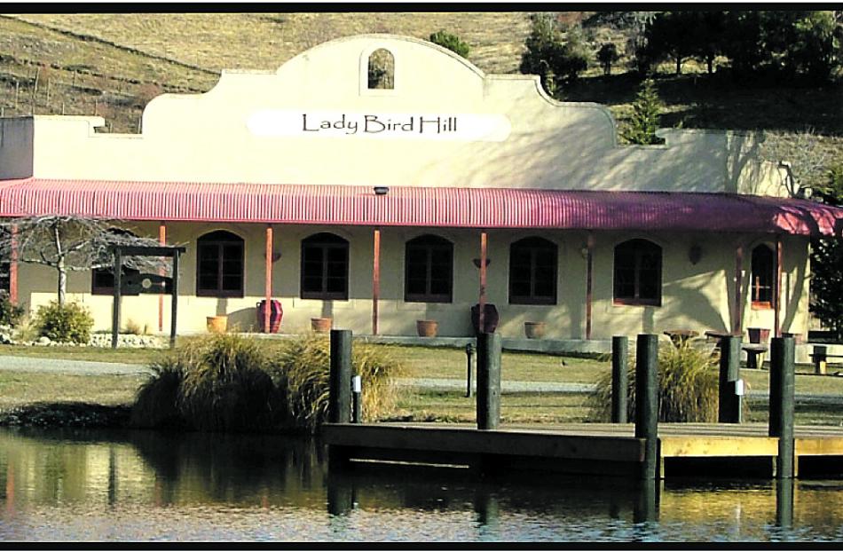 The Ladybird Hill Vineyard and Restaurant in Omarama.