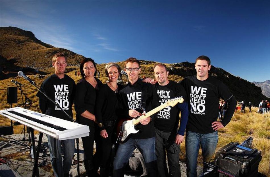 The Lynch Mob (from left) Nick Lynch, Stacey McDonald, Emma Pullar, Ben Lynch, Marc Hamilton and...