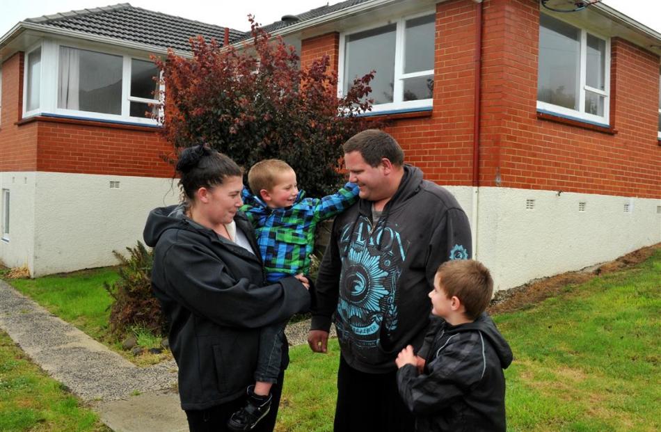 The new Brockville home of Shanae Wallace,  Lochlan  (3), Bevin  and David Yurjevic (6). Photo by...