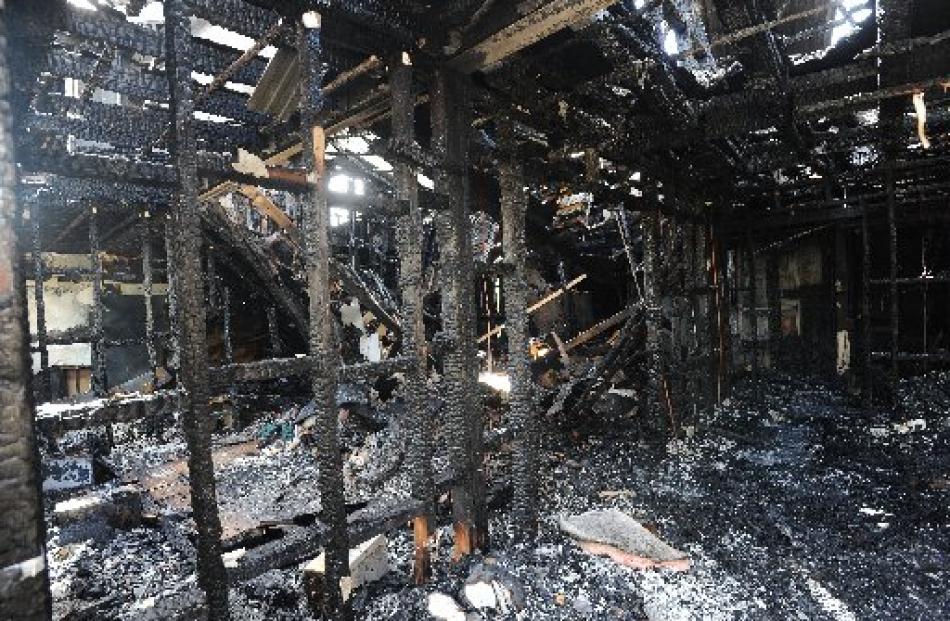The remains of the central part of the house. Photos by Craig Baxter.
