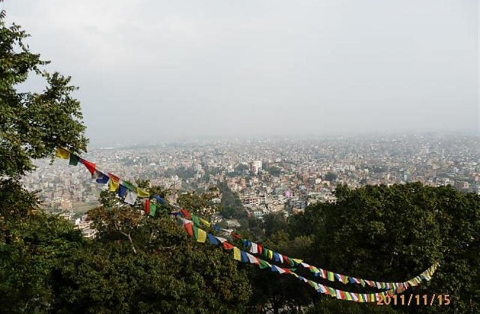 The 'scenic overlook' of Kathmandu. Photos by Martin O'Malley.