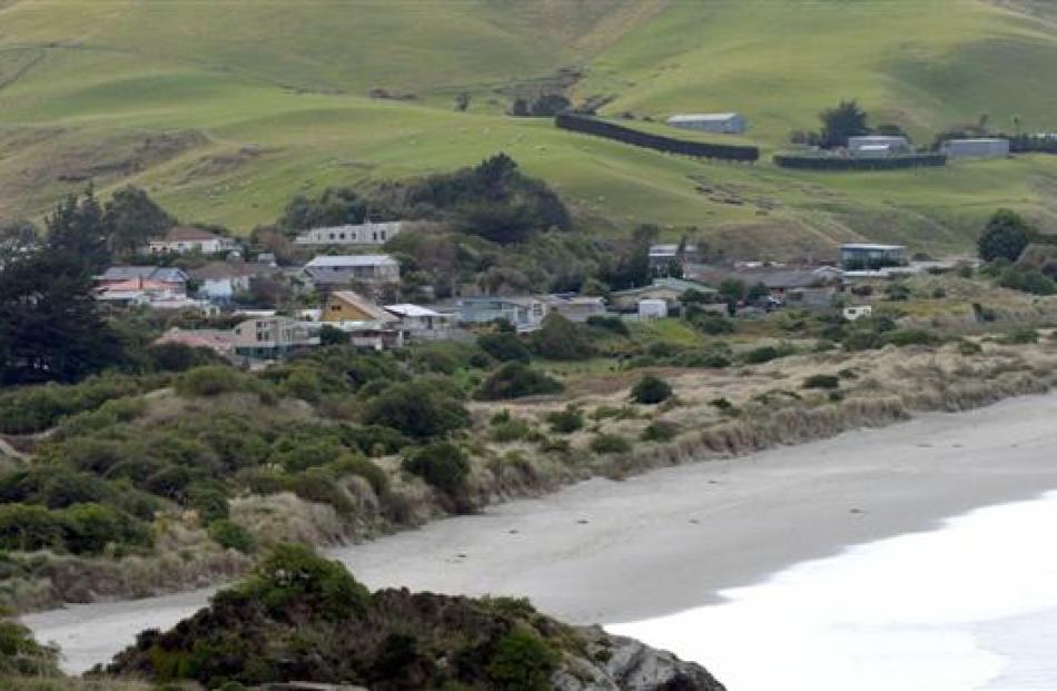 The settlements of Ocean View (pictured) and Aramoana have been identified as coastal hazard...