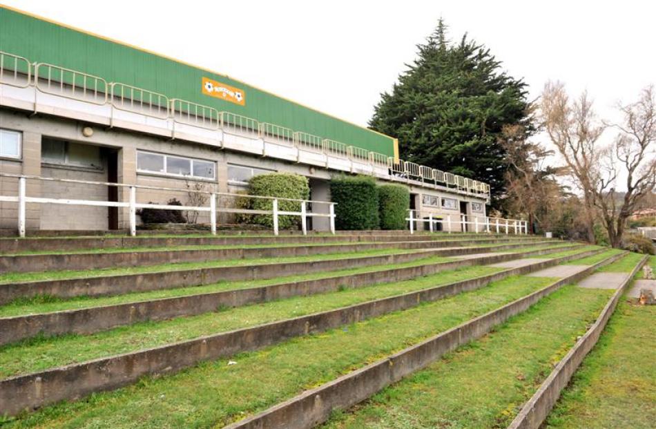 The terraces outside Sunnyvale Sports Centre are set to be lined with salvaged Carisbrook seats...