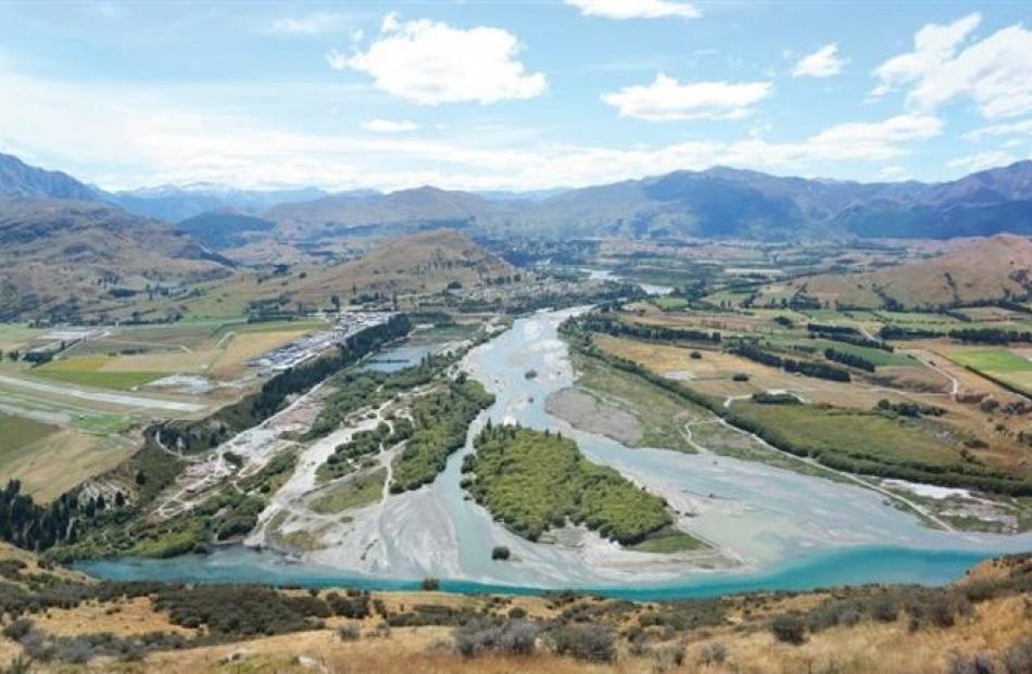 The view of the Shotover River Delta from Remarkables Skifield Rd as seen today. Images by...