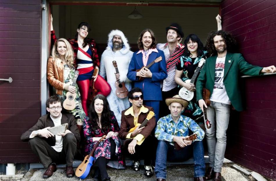 The Wellington International Ukulele Orchestra, renowned for its  hilarious cover versions of pop...