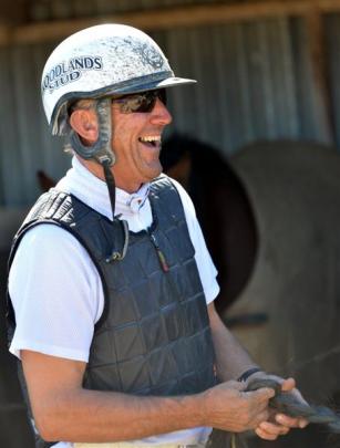Tony Herlihy is relaxed as he gets ready for another drive at Waikouaiti last month. Photo by...