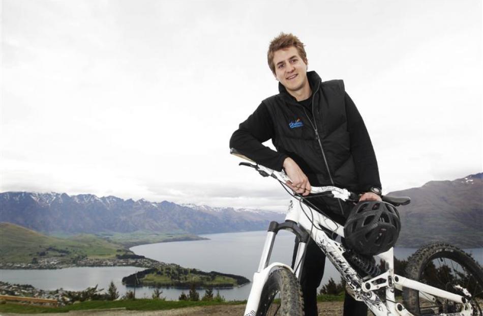 Tourism Industry Association Tourism Trainee of the Year Brad Rowe on the Skyline Track. Photo by...
