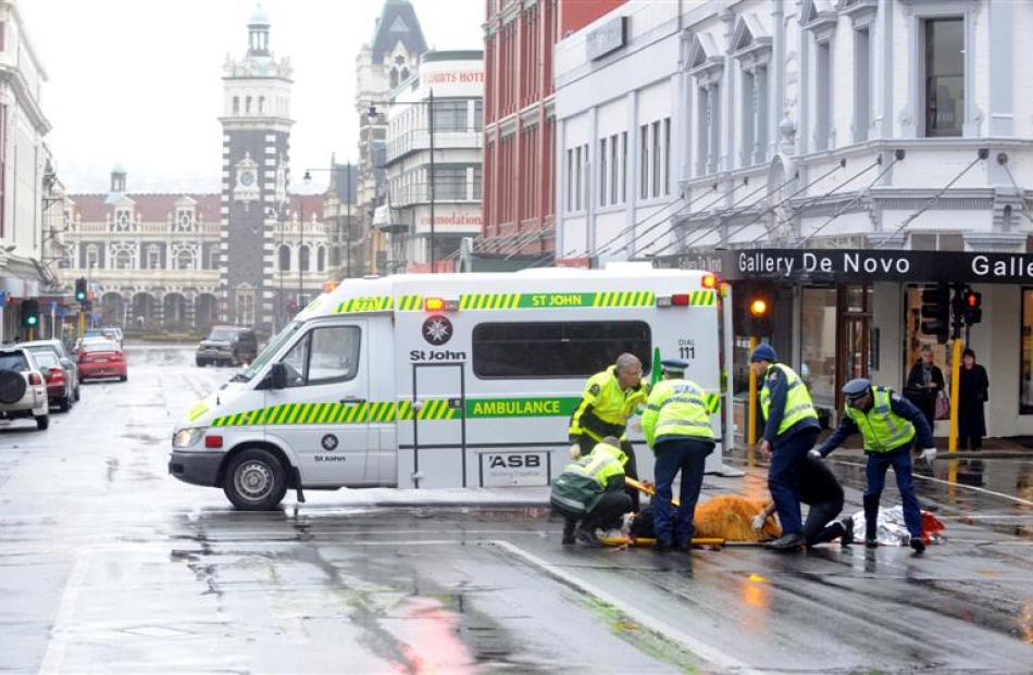 Tuesday: Emergency services attend accidents involving drivers and  pedestrian in Stuart St.