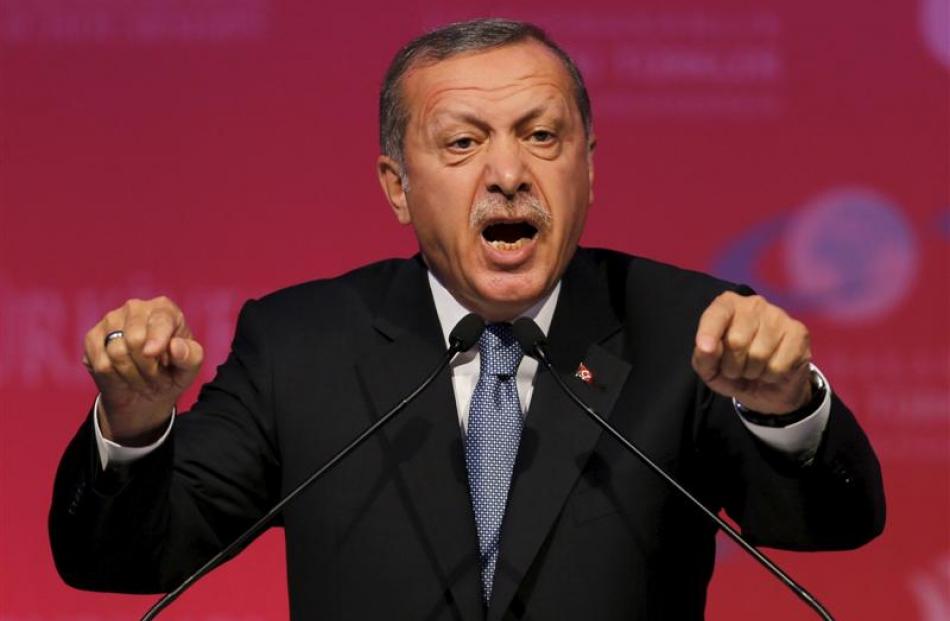 Turkey's President Recep Tayyip Erdogan. Photo by Reuters.