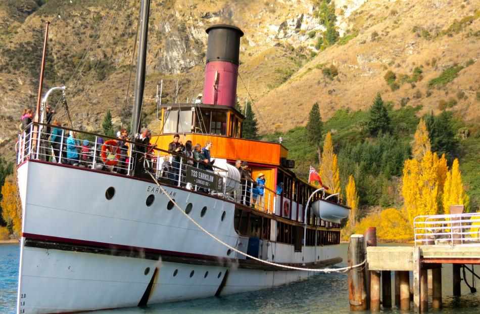 Twin Screw Steamship Earnslaw shows no sign of slowing down in her 102nd year and continues to...
