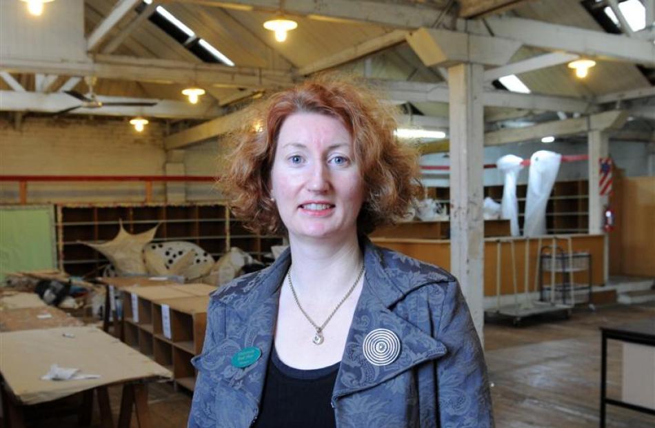 University Book Shop manager Phillippa Duffy stands in an empty upstairs space the shop is...