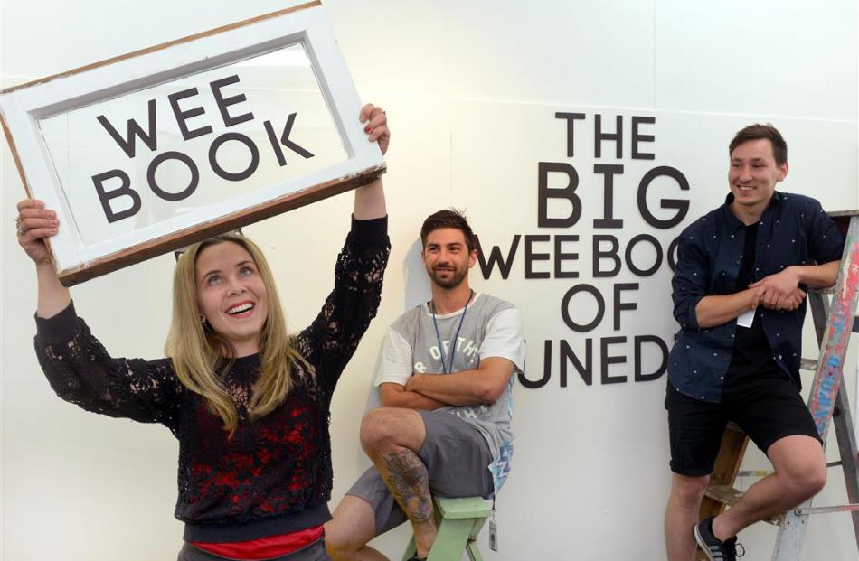 Urban Dream broker Tamsin Cooper (left) with The Big Wee Book designers Malcolm Hayes (centre)...