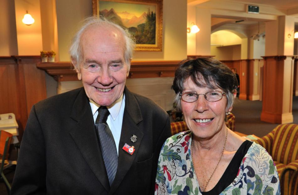Veteran Peter Cottman and Kathleen Thom, both of Dunedin.