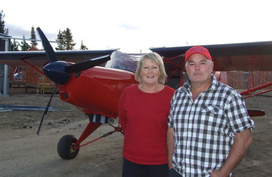 Wendy and Nigel Forrester, who live at  Alexandra Airport. Photo by Lynda van Kempen.