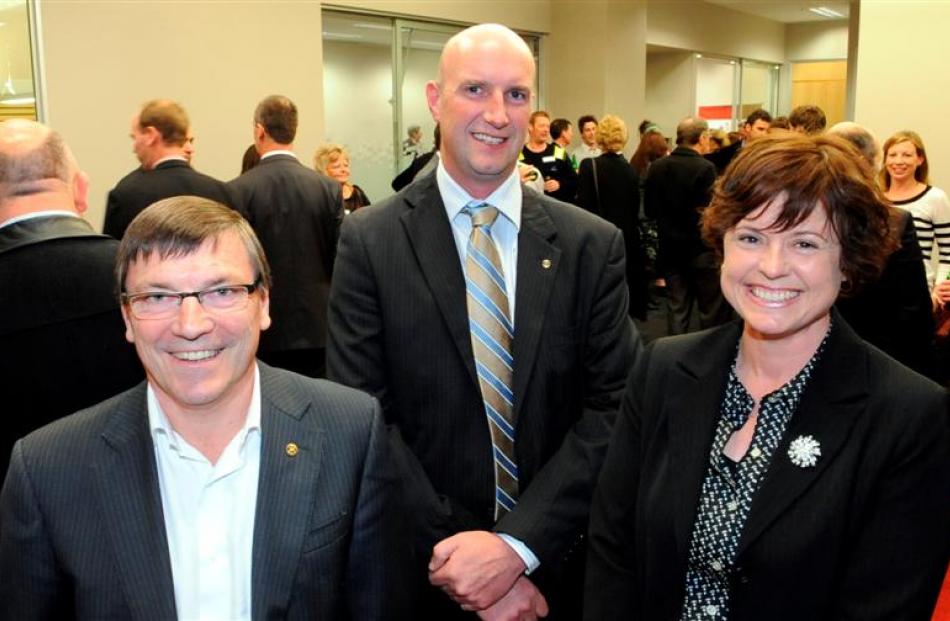 Westpac-Otago Chamber of Commerce business awards officials  chief judge Bevan Rickerby (left),...