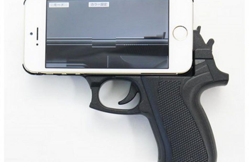 When tucked into a pocket, the case looks like a gun. Photo: supplied